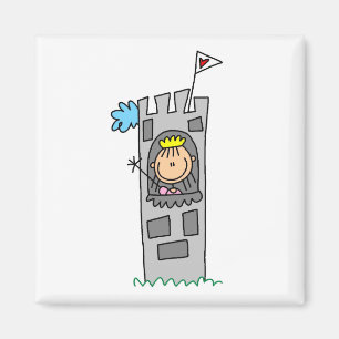 Prinzessin im Burgturm Magnet