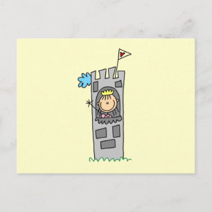 Prinzessin im Burgturm Postkarte