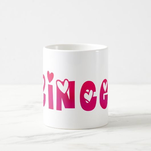Prinzessin im Herzen Kaffeetasse (Mittel)