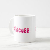 Prinzessin im Herzen Kaffeetasse (Vorderseite Links)