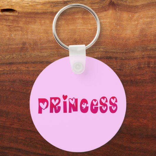 Prinzessin im Herzen Schlüsselanhänger (Vorderseite)