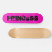 Prinzessin im rosa Grunge-Stil Skateboard (Horizontal)