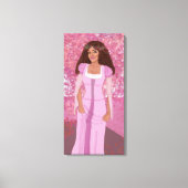 Prinzessin im Rosa Wald | Mairytale | Whimsikum Leinwanddruck (Vorderseite)