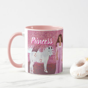 Prinzessin im Rosa Wald Mairytale Whimsikum Tasse