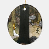 Prinzessin im Wald Keramik Ornament (Links)