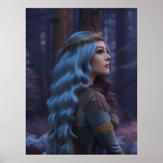 Prinzessin im Wald Poster (Vorne)