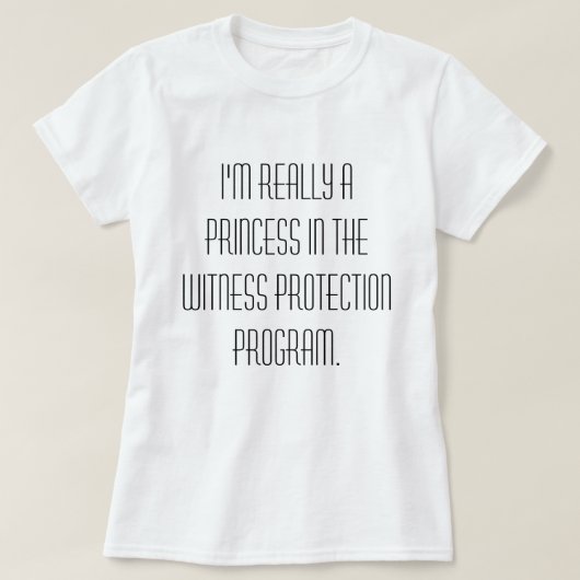 Prinzessin im Zeuge-Schutz-Programm-T - Shirt (Design vorne)