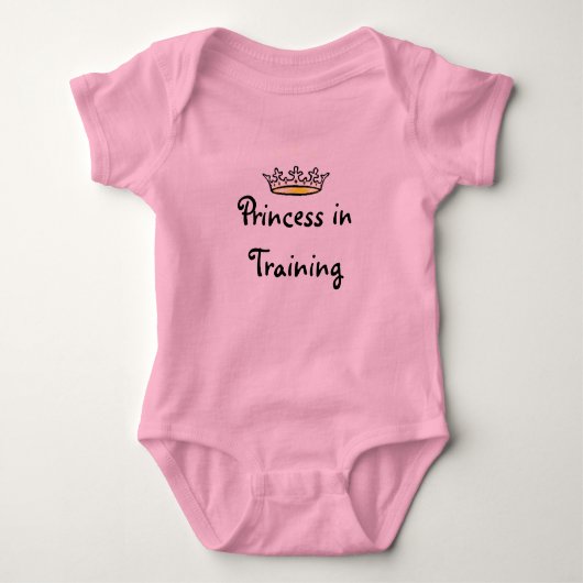Prinzessin in Ausbildung Baby Strampler (Vorderseite)