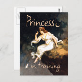 Prinzessin in Ausbildung Postkarte (Vorne/Hinten)