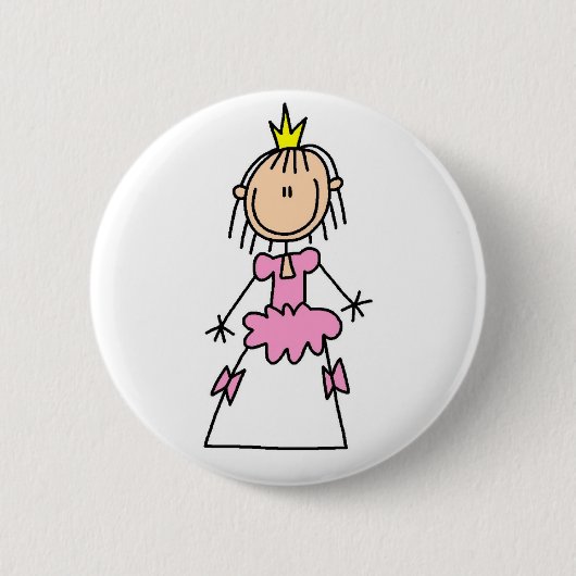 Prinzessin In Ballgown Button (Vorderseite)