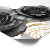 Prinzessin in Black Dress Quinceanera Willkommen Poster (Ecke)