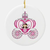 Prinzessin in der Kutsche-Verzierung Keramik Ornament (Hinten)