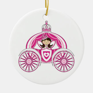 Prinzessin in der Kutsche-Verzierung Keramikornament