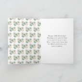 Prinzessin in einem grünen Kleid Sweet 16 Geburtst Karte (Innenseite)