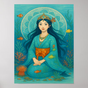 Prinzessin in Kimono Poster