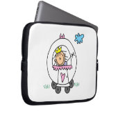 Prinzessin in Kutsche Laptopschutzhülle (Vorne Rechts)