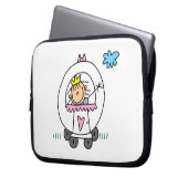 Prinzessin in Kutsche Laptopschutzhülle (Vorderseite Links)