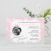 Prinzessin in Progress, Einladung zur Kinderdusche (Stehend Vorderseite)