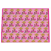 Prinzessin in Rosa Große Geschenktüte (Vorderseite)