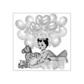 Prinzessin in Rosa Gummistempel (Prägung)