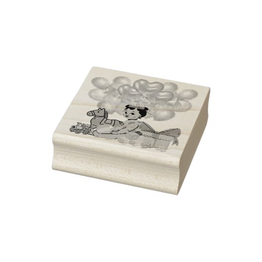 Prinzessin in Rosa Gummistempel (Stempel)