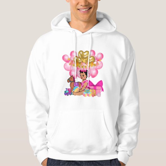 Prinzessin in Rosa Hoodie (Vorderseite)