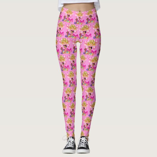 Prinzessin in Rosa Leggings (Vorderseite)