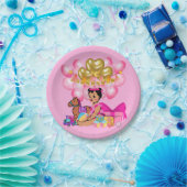 Prinzessin in Rosa Pappteller (Party)