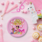 Prinzessin in Rosa Pappteller (Party)