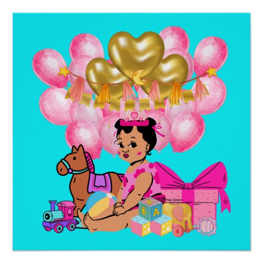 Prinzessin in Rosa Poster (Vorderseite)
