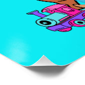 Prinzessin in Rosa Poster (Ecke)