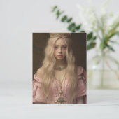 Prinzessin in Rosa Postkarte (Stehend Vorderseite)
