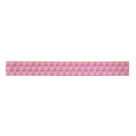Prinzessin in Rosa Satinband (Vorderseite)