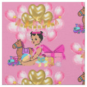 Prinzessin in Rosa Stoff (Nahaufnahme)