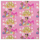 Prinzessin in Rosa Stoff (Muster)