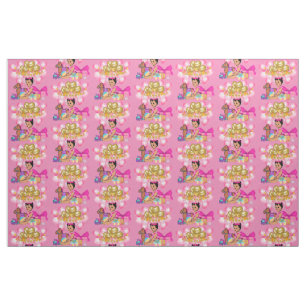 Prinzessin in Rosa Stoff