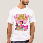 Prinzessin in Rosa T-Shirt (Vorderseite)