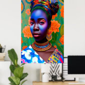 Prinzessin in Rosa und Blau Poster (Heimbüro)