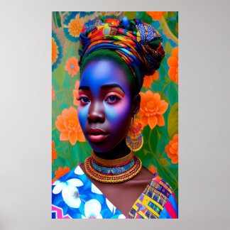 Prinzessin in Rosa und Blau Poster