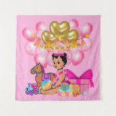 Prinzessin in Rosa Wandteppich (Vorderseite)