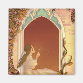 Prinzessin in Sonnenlicht Magnet (Vorne)