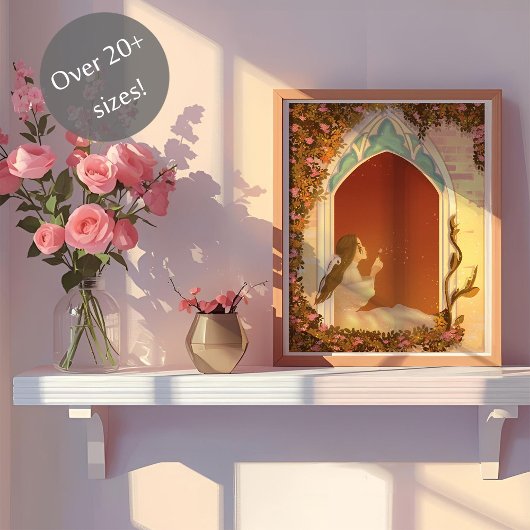 Prinzessin in Sonnenlicht Poster