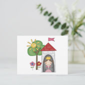 Prinzessin in Tower Tshirts und Geschenke Postkarte (Stehend Vorderseite)