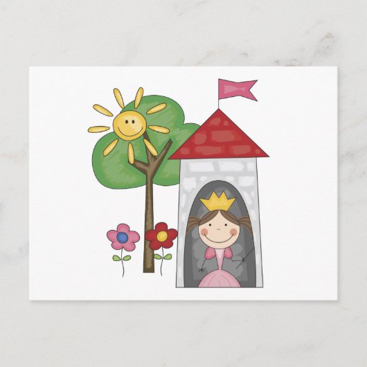 Prinzessin in Tower Tshirts und Geschenke Postkarte (Vorderseite)