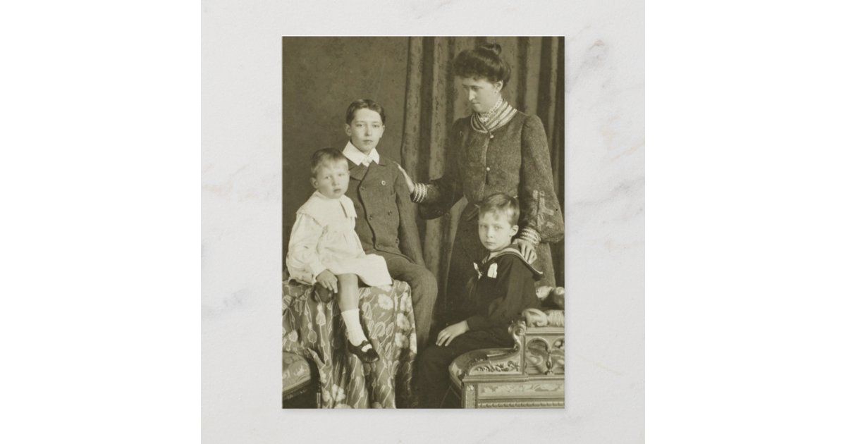 Prinzessin Irene von Hessen & Prinzen von Preußen Postkarte Zazzle.de