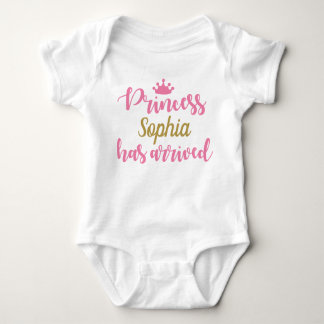 Prinzessin ist da, das Mädchen nimmt Zuhause Baby Strampler