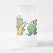 Prinzessin ist ein Frosch jetzt Mattglas Bierglas (Mittel)