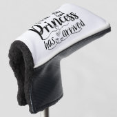 Prinzessin ist niedliches Mädchen angekommen Golf Headcover (3/4 Vorderseite)
