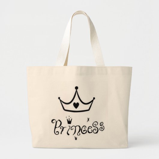 Prinzessin Jumbo Stoffbeutel (Vorne)