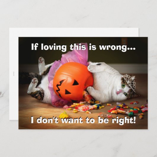 Prinzessin-Katze mit Süßholz Einladung (Vorne/Hinten)